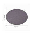 thumbnail image 3 of Efavormart 6 Pack Non-Slip Table Placemats, Oval Faux Leather Placemats With Glitter - Charcoal Gray for Wedding, Banquet, Party, Kitchen, Dining, Conference Tables Decor, Centerpieces, 3 of 5