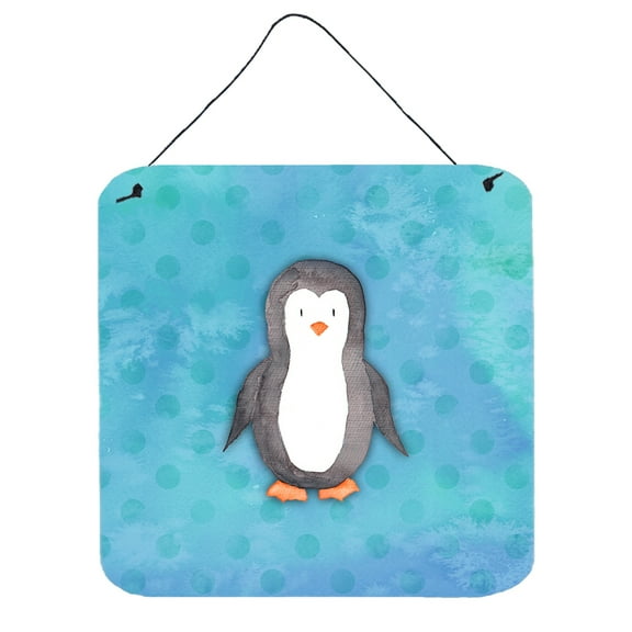 Polkadot Penguin Watercolor Wall or Door Hanging Prints