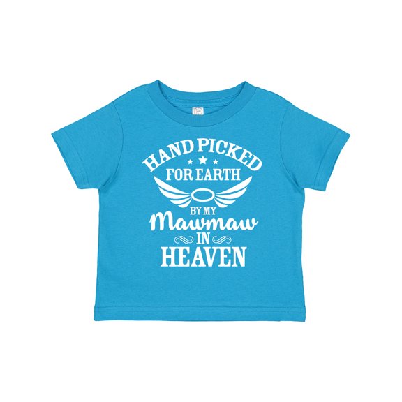 Inktastic Handpicked for Earth By My Mawmaw in Heaven with Angel Wings Boys or Girls Toddler T-Shirt