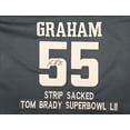 thumbnail image 2 of Philadelphia Eagles Brandon Graham & Milton Williams Autographed Green Super Bowl Stats Jersey Strip Sack Champions Beckett BAS Witness 239890, 2 of 3