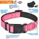 thumbnail image 3 of Set de collar y correa para perros Ladoogo, neopreno reflectante, color rosa, 3 of 6