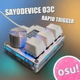 thumbnail image 2 of Sayodevice Osu O3c Rapid Trigger Hall Switches Magnetic Linear Switches Keyboard With Knob And Screen,copy Paste,shotcut,macro Hotswap Mini Keypadaa, 2 of 5