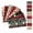 A002- B, variant on Christmas Fabric with Assorted Holiday Floral Patterns, 8-Pack 16X20 Inches, Red and Green Prints for Diy Patchwork and Sewing Projects, Quilting Fabric