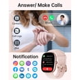 thumbnail image 2 of Reloj inteligente HUAKUA D3 con pantalla HD de 1,85 pulgadas para mujeres y hombres, color rosa, 2 of 8