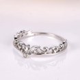 thumbnail image 3 of HeartsAndYou Filigree Women Engagement Ring for Women 0.2ct Round Cut Moissanite 18k White Gold Over Silver, 3 of 6