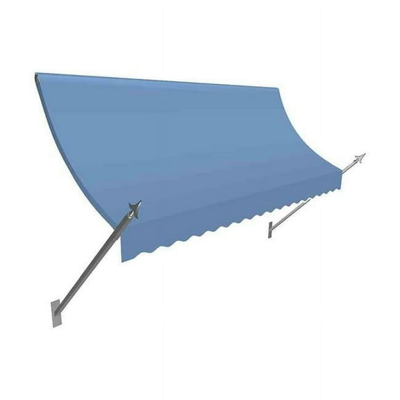 Awntech NO21-US-4DB 4.38 ft. New Orleans Awning, Dusty Blue - 31 x 16 in.