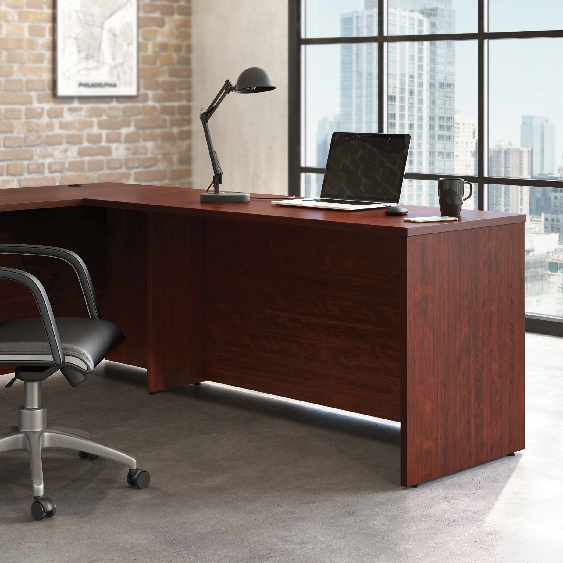 Astoutdoor Desk 60 x 24 in, Red Finish
