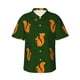 thumbnail image 1 of Balery Bold Squirrel Silhouettes Camisas hawaianas de manga corta para hombre, camisas playeras de corte holgado, camisas de vacaciones con botones,Small, 1 of 7