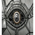 thumbnail image 3 of Eye Duvet Cover Set, Robot Eye with Wires Futuristic Technology Cyborg Mechanical Industrial, Decorative 3 Piece Bedding Set with 2 Pillow Shams, King Size, Charcoal Grey, by Ambesonne, 3 of 3