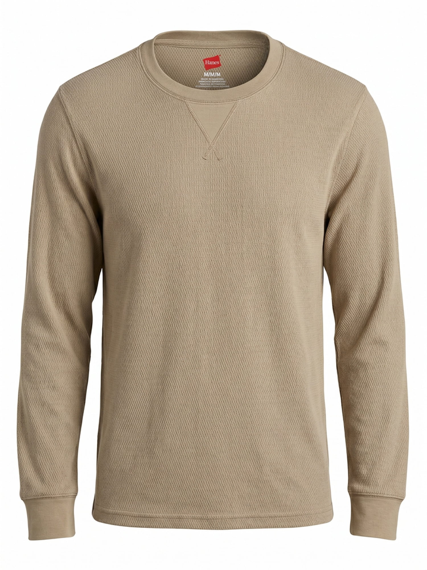Hanes Men's Long Sleeve Cozy Brushed Raschel Sleep Top, Sizes S-2XL