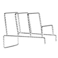 thumbnail image 1 of Estante Para Platos Moderno Con Base De Caballete De Hierro, Exhibidores De Libros Art Photo Platters, Cuadrículas De Soportes De Exhibición De 2, 3, Plata 3 Rejillas Baoblaze Soporte para bastidor de exhibición, 1 of 8