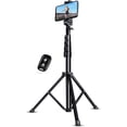 thumbnail image 1 of IBAOLE 51" Extendable Tripod Stand with Bluetooth Remote for iPhone Android Phone, Heavy Duty Aluminum, Lightweight - -, 1 of 6