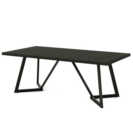 MAYEERTY 70.8" Dining Table, Modern Rectangular Kitchen Table for 6-8