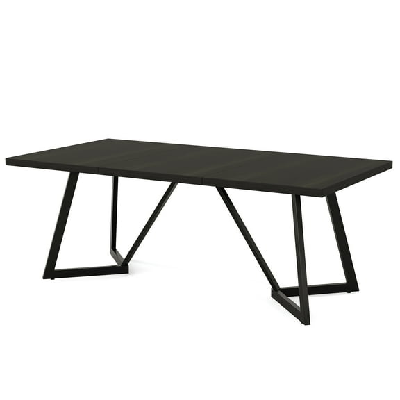 MAYEERTY 70.8" Dining Table, Modern Rectangular Kitchen Table for 6-8