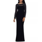 Betsy Adam Embellished Cutout Gown