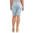 thumbnail image 4 of A3 Denim Women's Plus Size Bermuda Shorts, 11" Inseam, Sizes 16W-26W, 4 of 4