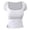 White, variant on Fgnfyis Womens Tops Women's Fashion Shaping U Neck T Shirt Fashion Casual Solid Color Short Sleeve T Shirt T Shirts for Women Pink XXL
