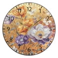thumbnail image 5 of YAZAOO Decorative Wall Clock Size：25cm Golden Blossom Garden Design Pattern Clock, 5 of 10