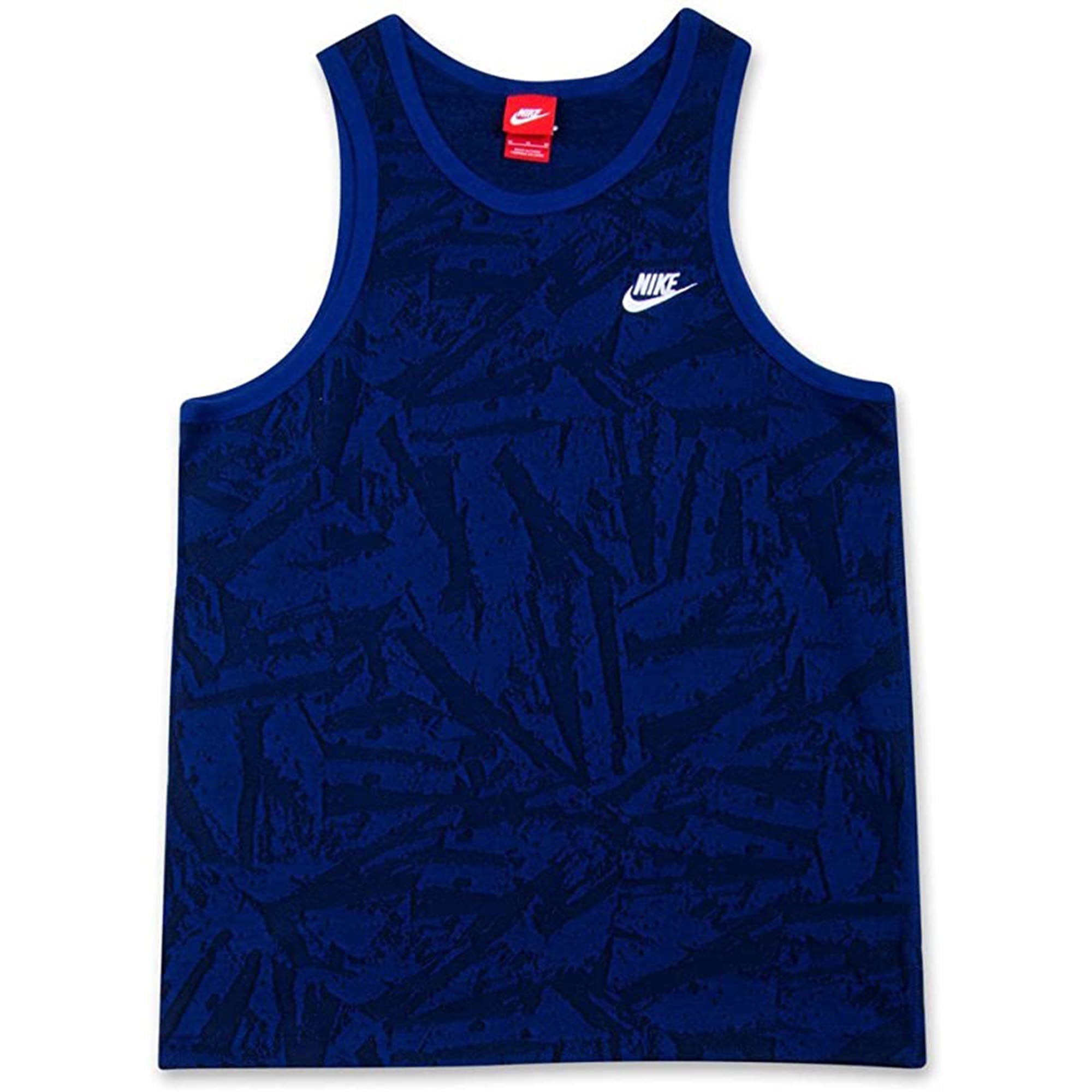 blue nike tank top