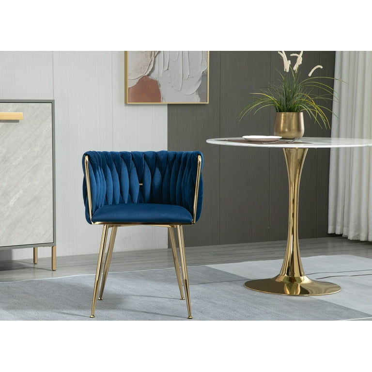 Boho Living Room Accent Chair with Cozy Armrests, Velvet Soft