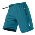 thumbnail image 3 of WAGUTH Men's Big & Tall Quick Dry Athletic Shorts Elastic Waist Drawstring Workout Shorts with Zipper Pockets for Running Gym XS-4XL, 3 of 8