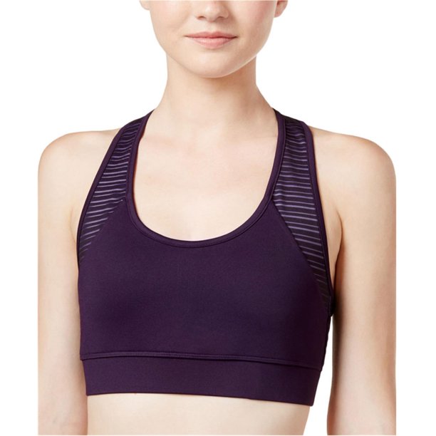The Warm Up - Sujetador deportivo con correa en T para mujer, morado, talla XS