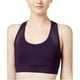 thumbnail image 1 of The Warm Up - Sujetador deportivo con correa en T para mujer, morado, talla XS, 1 of 2