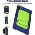 thumbnail image 5 of Hoibon Compatible With TCL NXTPAPER 11 Tablet Model 9466X6 2023 Model Case Heavy Duty Shockproof Rugged Protective with Kickstand Kids Friendly for TCL NXTPAPER 11 inch (Navygreen), 5 of 8