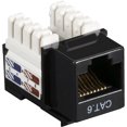 thumbnail image 2 of Black Box Connect CAT6 RJ-45 Keystone Jack Unshielded Black 25-Pack, 2 of 6