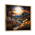 thumbnail image 2 of Designart "Desert Mystique painting" Landscapes Floater Framed Wall Art Print, 2 of 7