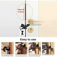 thumbnail image 3 of Upgraded Portable Door Lock, 2 Pack Portable Door Lock for Travel, Home, Hotel, Airbnb and Dorm,Additional Security and Safety, Secure Your Room and Home Doors Against High Impact or Pressure Black, 3 of 5