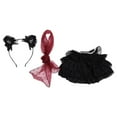 thumbnail image 1 of Falda de tul de encaje Baoblaze para muñecas 38 cm con accesorio para el cabello y bufanda, 1 of 8