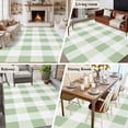 thumbnail image 6 of Sage Green Buffalo Check Area Rugs 8x10 for Living Room, Farmhouse Plaid Modern Geometric Non Slip Washable Rug Runner, Low Pile Indoor Floor Carpet Mat Bathroom Rugs for Bedroom, Kids Room, 6 of 9