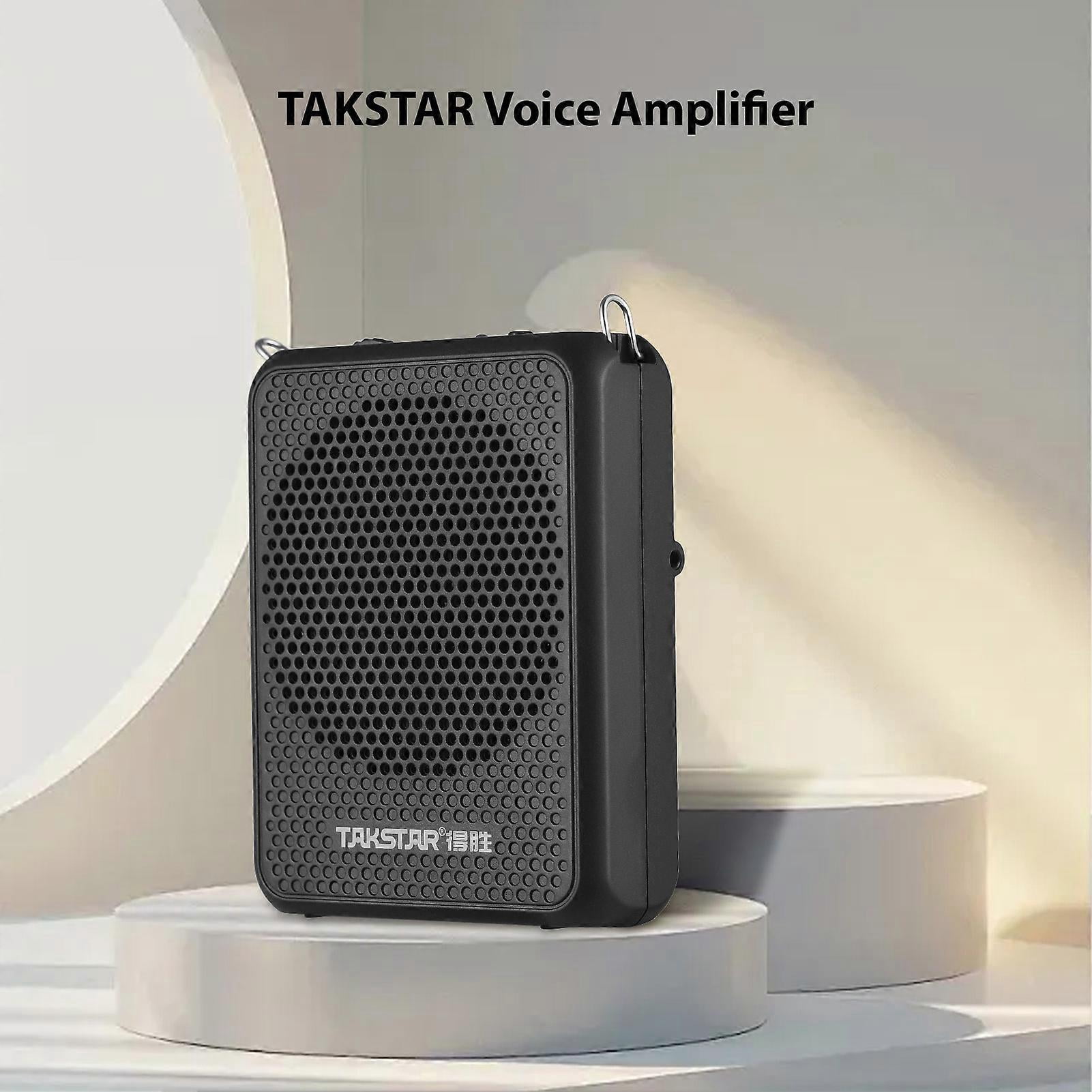 Rechargeable Portable Voice Amplifier with Wired Headset for Teachers, Tour Guides - Anti-howling PA System