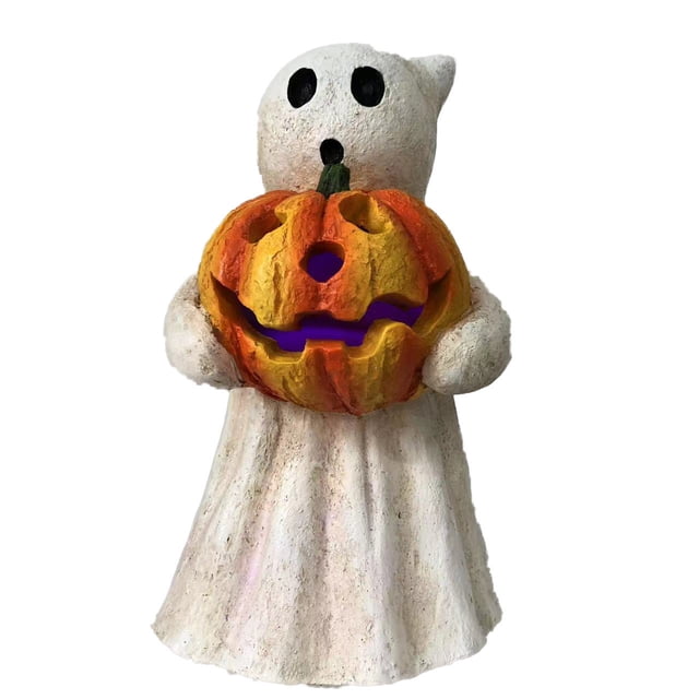 Pumpkin Figurines Light Up Resin Statue Pumpkin Figurines Novelty Decorations Pumpkin Table Centerpieces Ideal