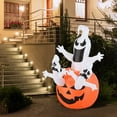 thumbnail image 1 of Inflables LED de Halloween Jadeshay Calabaza Fantasma Inflable 6 pies, 1 of 8