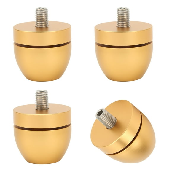 Speaker Isolation Stand Feet, Easy To Install Durable Audio Shock Absorption Pads For Sound Gold,Black,Silver