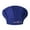 Blue, variant on Unisex Solid Color Cap Kitchen Catering Oil Proof Chef Hat Bouffant Hat Womens Belts One Size