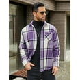 thumbnail image 2 of COOFANDY Flannel Shirt for Men Lightweight Button Down Shirts Long Sleeve Textured Plaid Shirt, 2 of 6