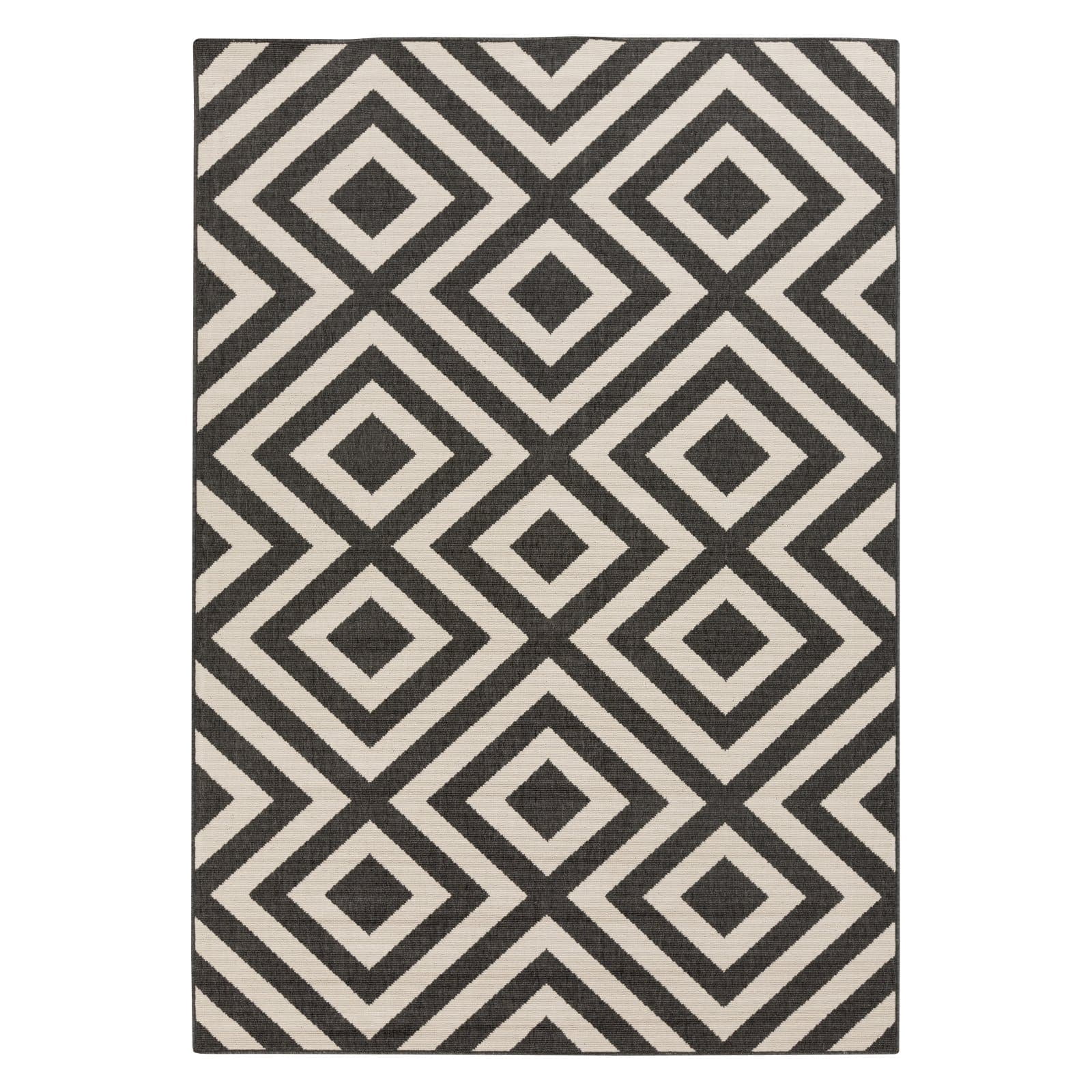 Artistic Weavers Alfresco Area Rug, 8'10" x 8'10", Black and Cream
