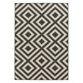 thumbnail image 2 of Surya  Alfresco Round Machine Made Geometric Area Rug - Black & Cream - 8'9in. Round, 2 of 11