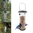thumbnail image 2 of Inteprter Donut Suet Fat Ball Feeder Caja transparente de metal Resistente a la intemperie Colgante Fat Ball Feeder para pájaro Jardín y Patio Inteprter HA020723-00, 2 of 5