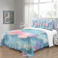 thumbnail image 3 of YJHDM Macaron Butterfly Bedding Set 3D Women Girls Duvet Cover Pillowcase 2/3pcs Candy Colored Cover, 3 of 5