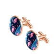 thumbnail image 2 of Flamingo Stylish Dress Shirt Cufflinks & Clip Set - Stainless Steel, Formal Occasions, 2 of 6