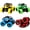 red, purple, green, orange, variant on sixwipe 4 Pack 360° Rotating Monster Truck Toys, Push and Go Off-road Toy Car for Kids 3-8 Years Old Boy, Toddler Car Toys Christmas Birthday Gifts