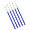 thumbnail image 2 of facefd 5 Pieces Pulling Hook Needle Tools for Micro Needle Hair Extension Ring Hair Extensions Blue, 2 of 8