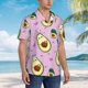 thumbnail image 3 of Fotbe Different Avocados Camisa Hawaiana para Hombre Unisex – Camisa Casual de Verano con Botones de Manga Corta de Algodón y Lino,Small, 3 of 7