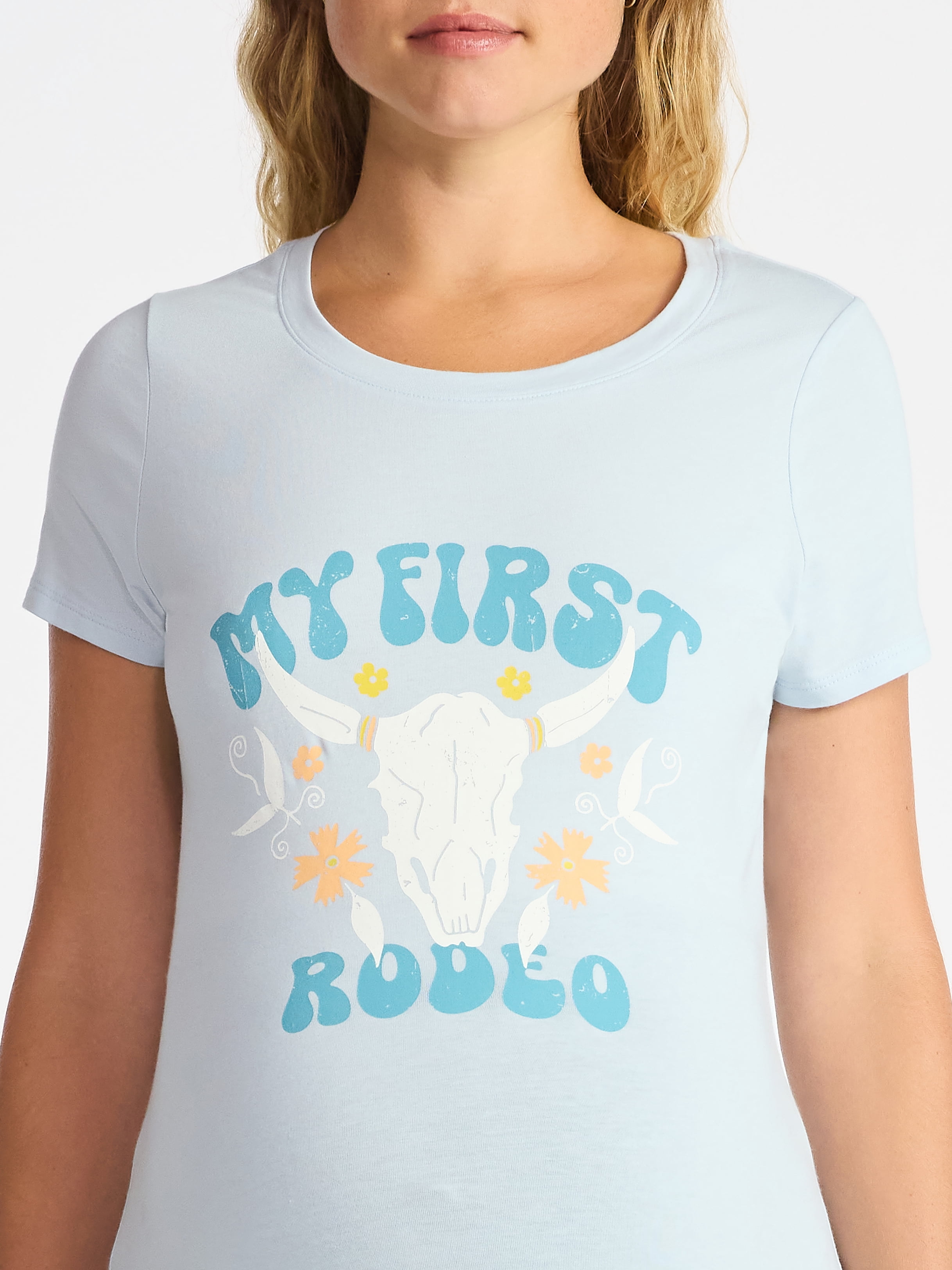 Time and Tru Women’s Maternity Graphic Tee with Short Sleeves, Sizes S-XXL