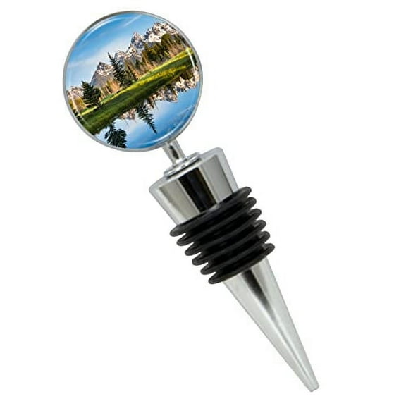 Grand Teton National Park Wine Bottle Stopper In Gift Box, Perfect For House Warming Gift