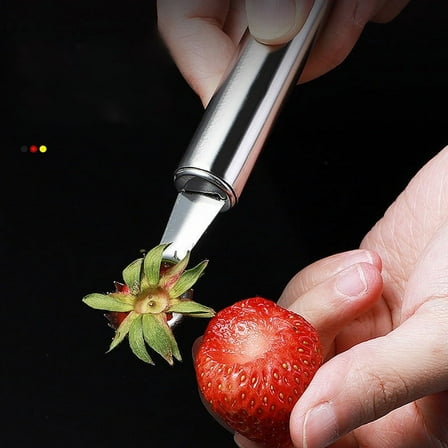 Stainless Steel Tomato Corer Strawberry Huller Stem Remover Fruit Leaf Remover